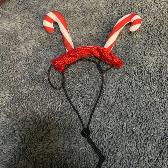 NWOT candy cane dog/cat headpiece - Picture 1 of 2